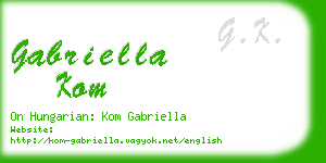 gabriella kom business card